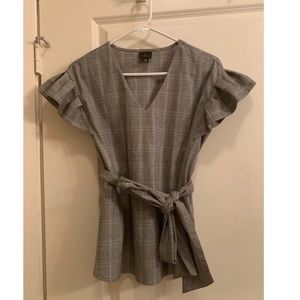 Worthington Small Petite Blouse W/ Tie
